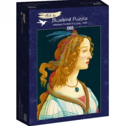 Bluebird Puzzle Puzzle Sandro Botticelli - Idealized Portrait of a Lady, 1480