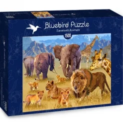 Bluebird Puzzle Puzzle Savannah Animals
