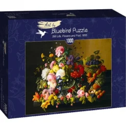 Bluebird Puzzle Puzzle Severin Roesen - Still Life, Flowers and Fruit, 1855