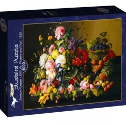 Bluebird Puzzle Puzzle Severin Roesen - Still Life, Flowers and Fruit, 1855