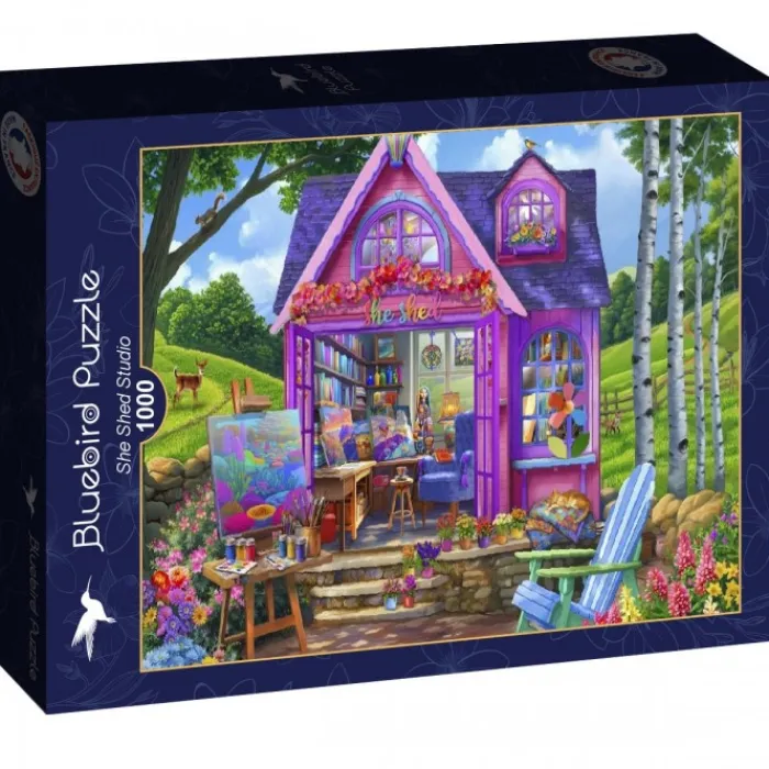 Bluebird Puzzle Puzzle She Shed Studio