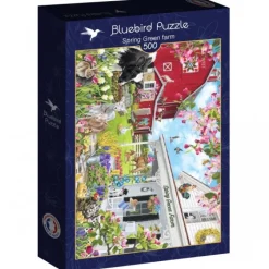 Bluebird Puzzle Puzzle Spring Green farm