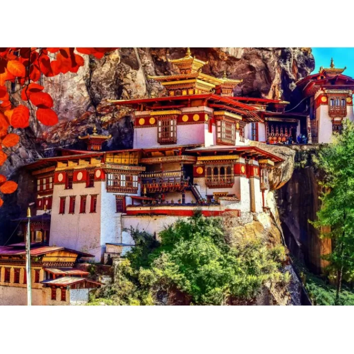 Bluebird Puzzle Puzzle Taktsang, Bhutan