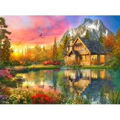 Bluebird Puzzle Puzzle The Mountain Cabin