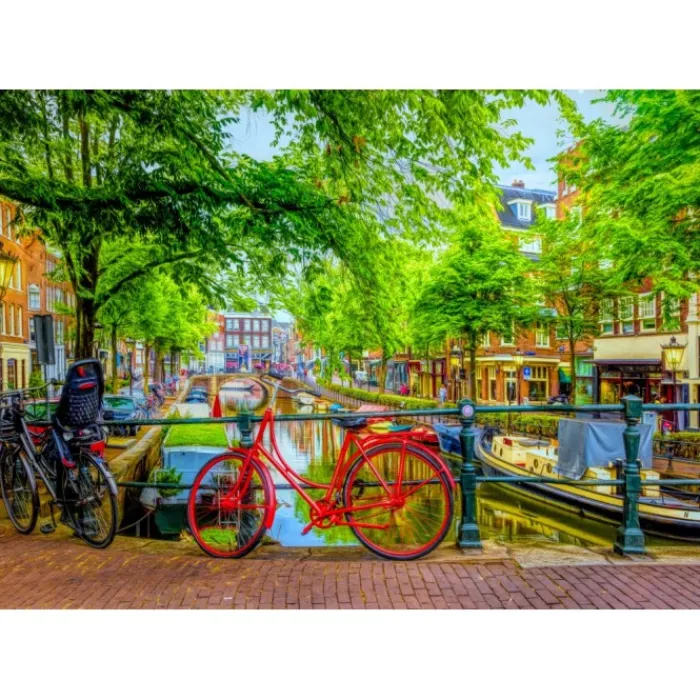 Bluebird Puzzle Puzzle The Red Bike in Amsterdam