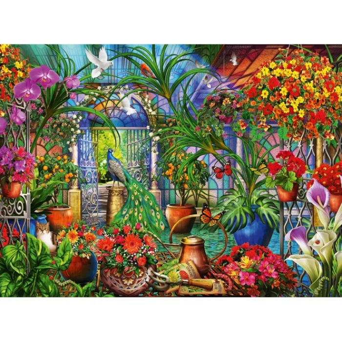 Bluebird Puzzle Puzzle Tropical Green House