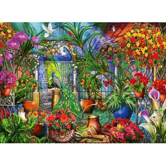 Bluebird Puzzle Puzzle Tropical Green House