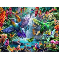 Bluebird Puzzle Puzzle Tropical Hummingbirds