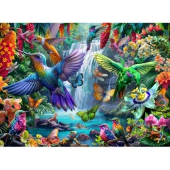 Bluebird Puzzle Puzzle Tropical Hummingbirds