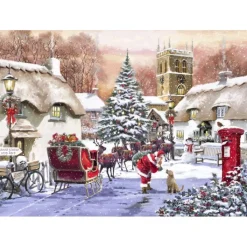 Bluebird Puzzle Puzzle Village and Santa