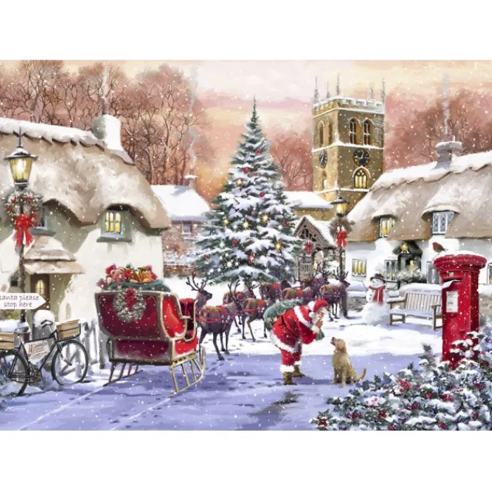 Bluebird Puzzle Puzzle Village and Santa