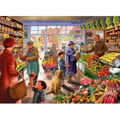 Bluebird Puzzle Puzzle Village Greengrocer