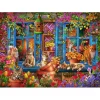 Bluebird Puzzle Puzzle Window Shelf Cats
