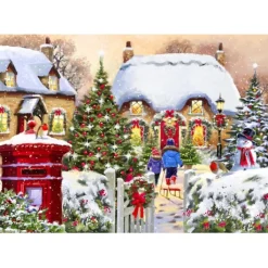 Bluebird Puzzle Puzzle Winter Cottage