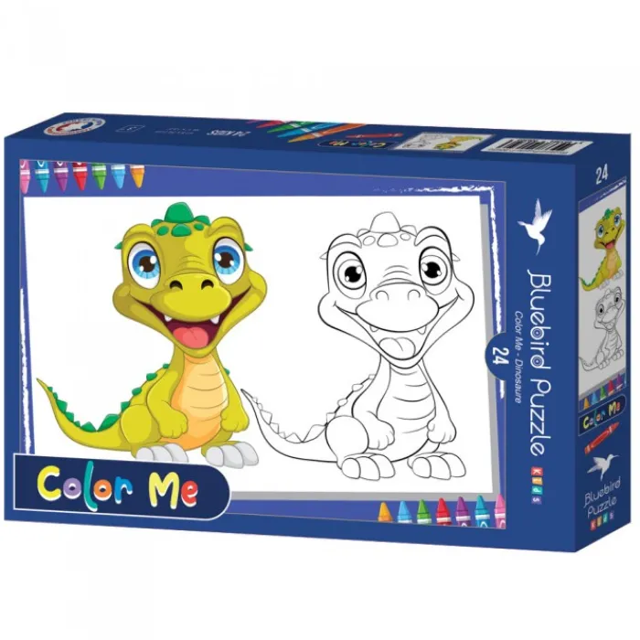 Bluebird Puzzle Puzzle XXL Pieces - Color Me - Dinosaure