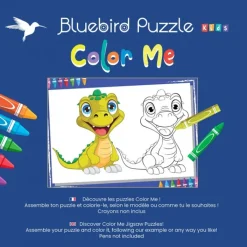 Bluebird Puzzle Puzzle XXL Pieces - Color Me - Dinosaure