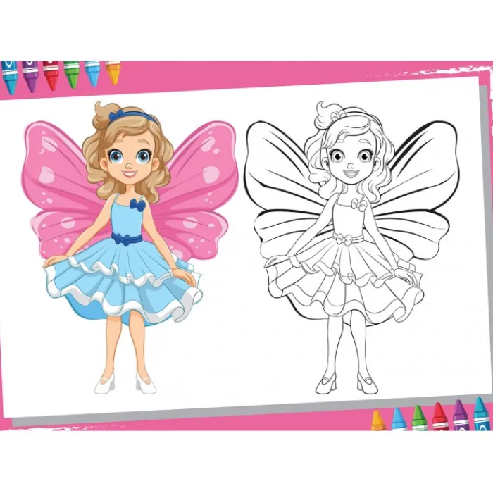 Bluebird Puzzle Puzzle XXL Pieces - Color Me - Fée