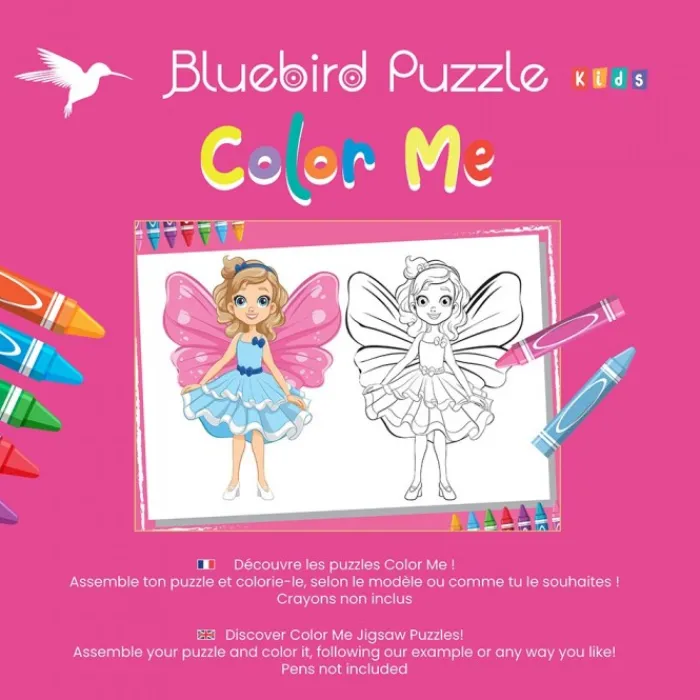 Bluebird Puzzle Puzzle XXL Pieces - Color Me - Fée